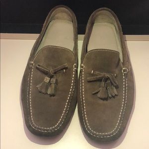 Men’s Original Louis Vuitton Olive Suede Loafer